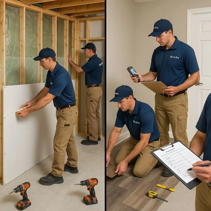 Repairs and Reconstruction process in Wheatley Heights, NY